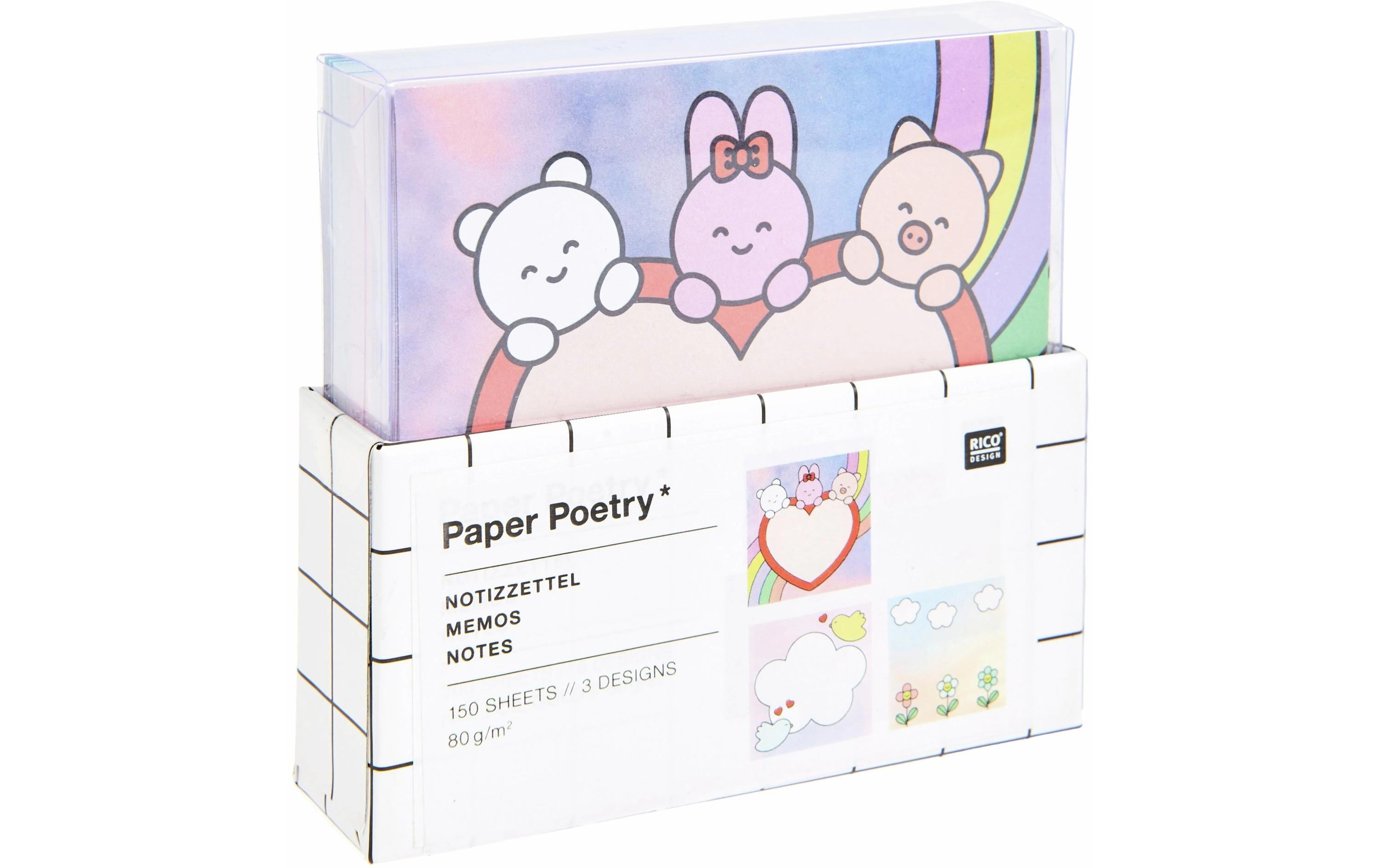 Rico Notizzettel-Box Chingu 150 Blatt, 9 x 9 cm