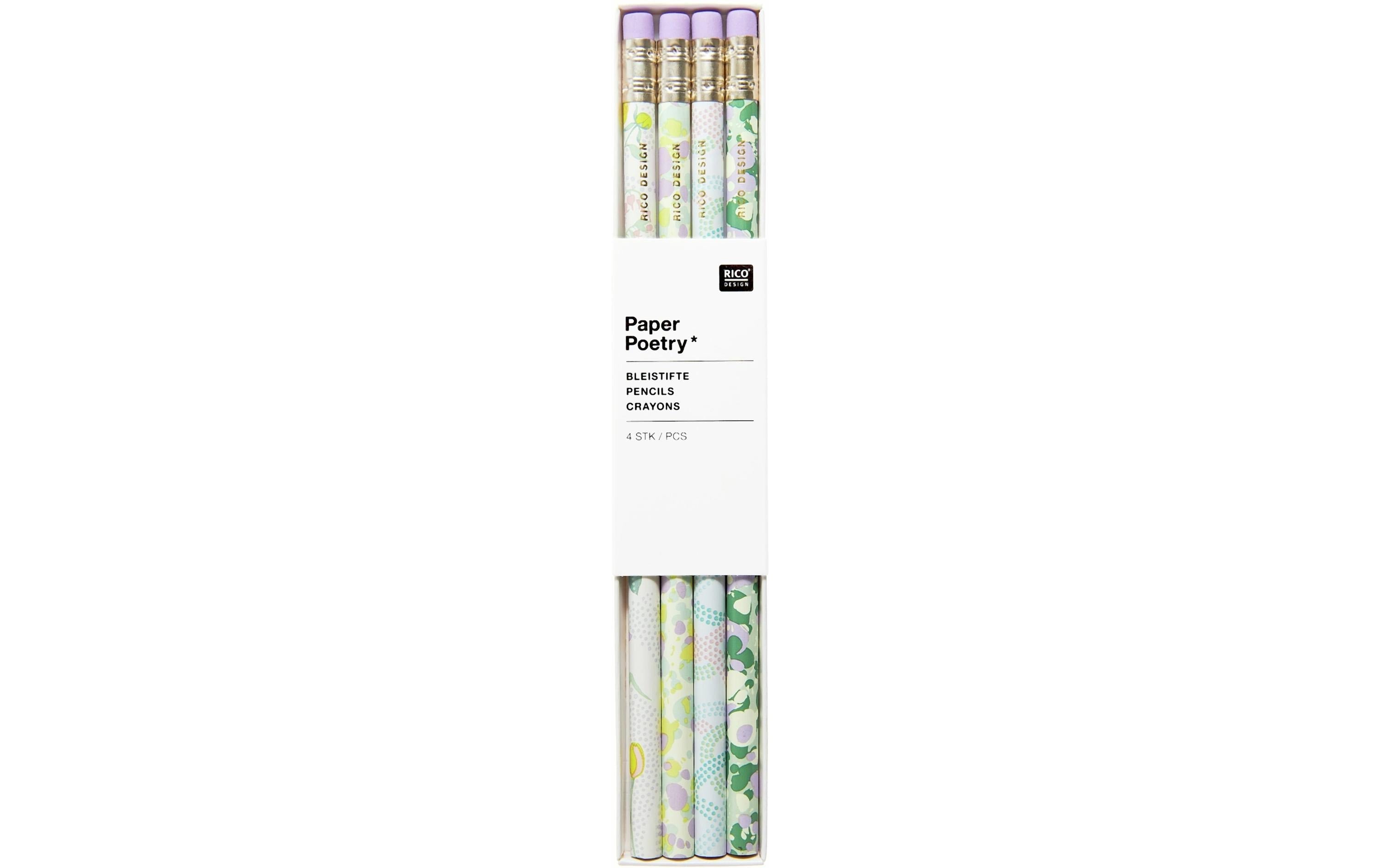 Rico Bleistiftset Blumen 4 Stk.