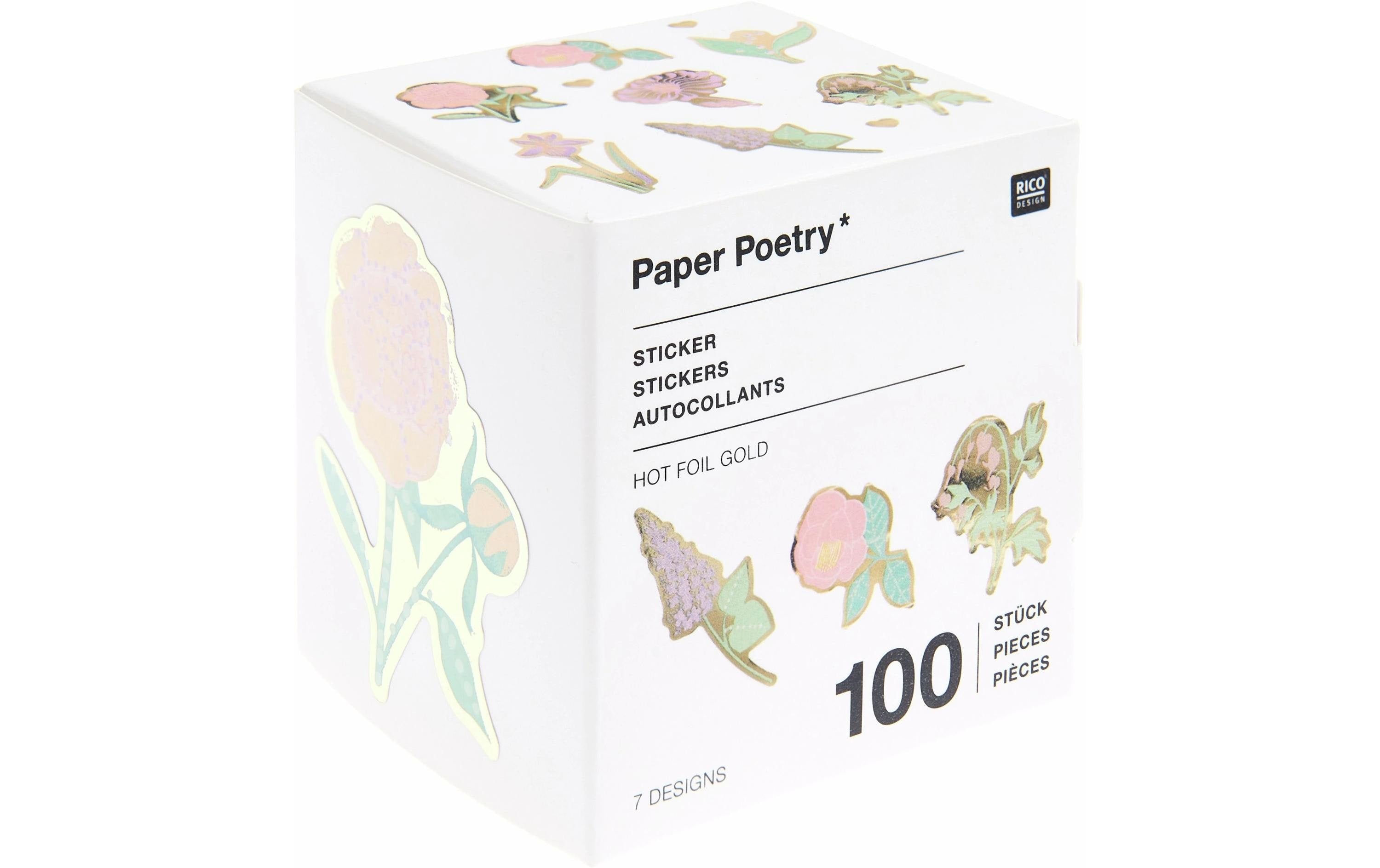 Rico Sticker The Sky is the Limit, Blumen 100 Stk / Rolle