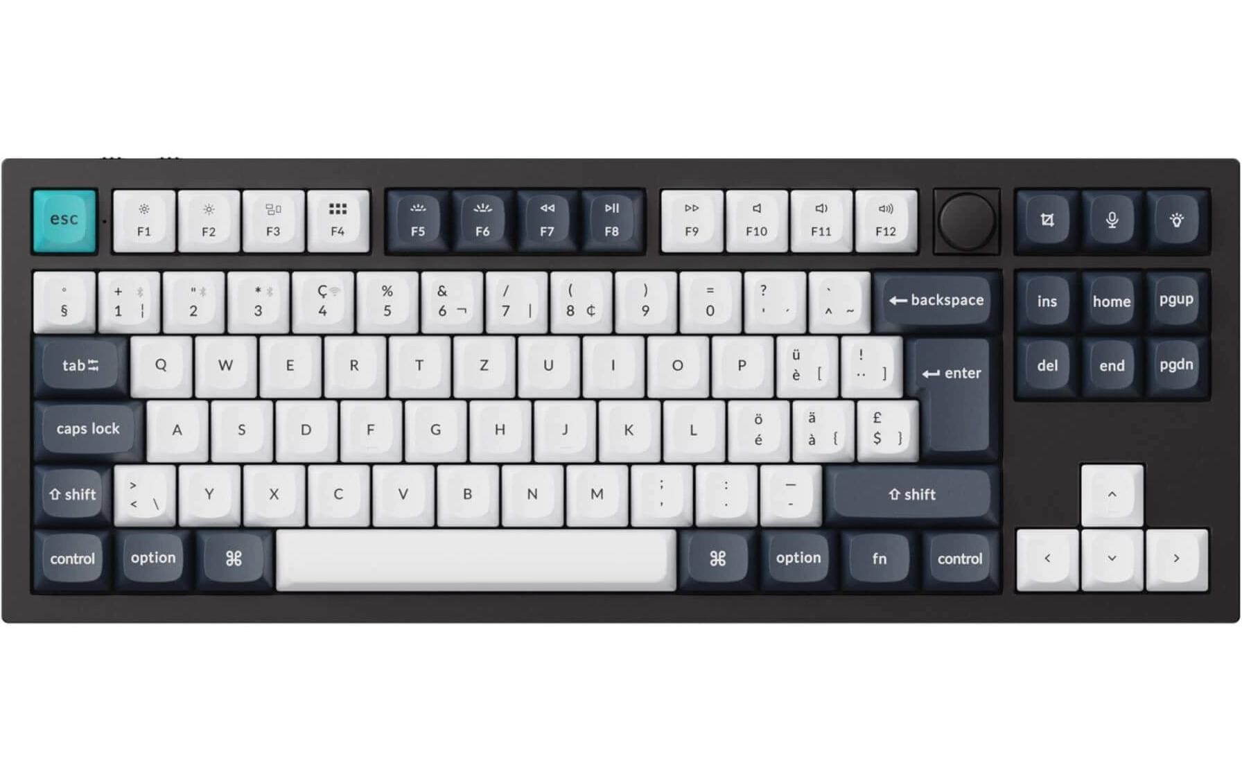 Keychron Q3 Max Black QMK Red Switch, CH CH QWERTZ, ISO