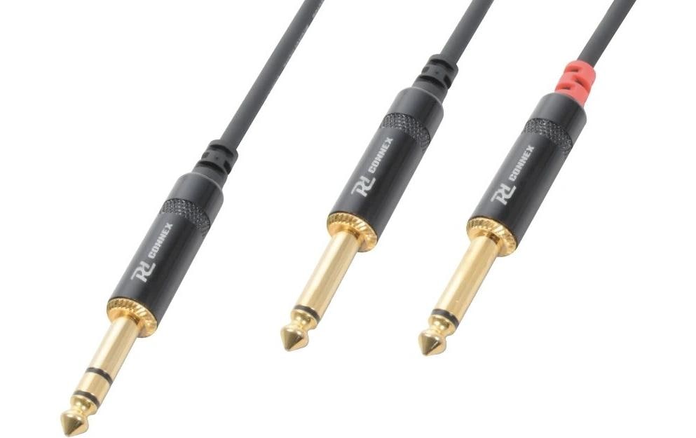 PD Connex CX76-6 Anschlusskabel, 1x6.3mm St - 2x6.3 Mo, 6m