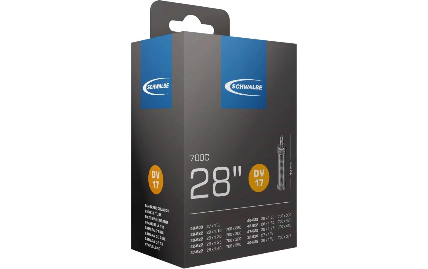 Schlauch Schwalbe DV 17 27/28x1-1.75" 30/47-609/635 DV 40mm