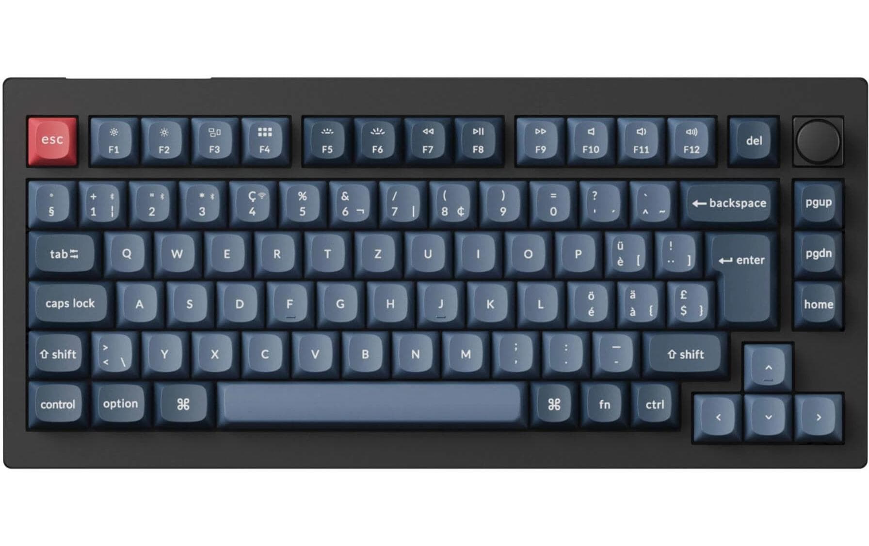 Keychron V1 Max Black Red Switch, CH CH QWERTZ, ISO