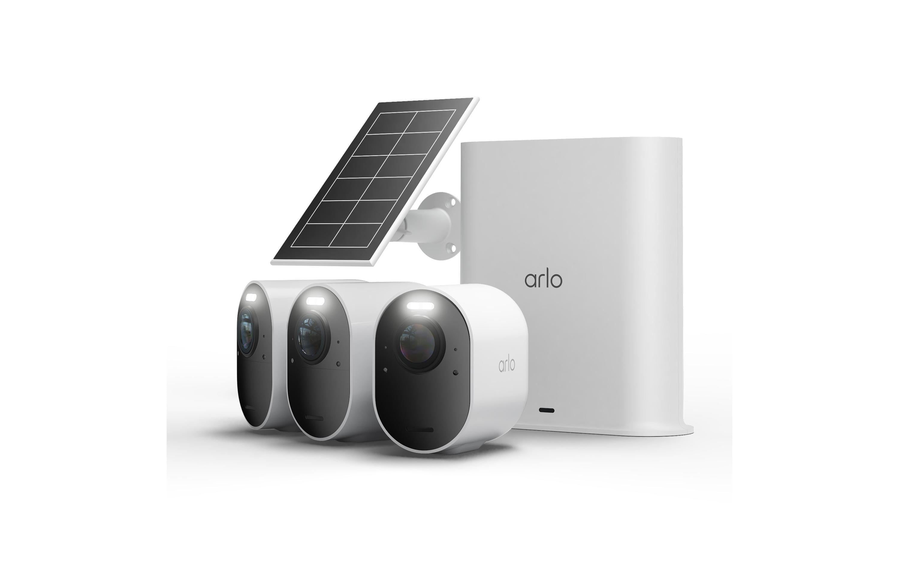 Arlo VMC5350 IP Kamera 3er Set Arlo Ultra 3 4K UHD & Solar Panel