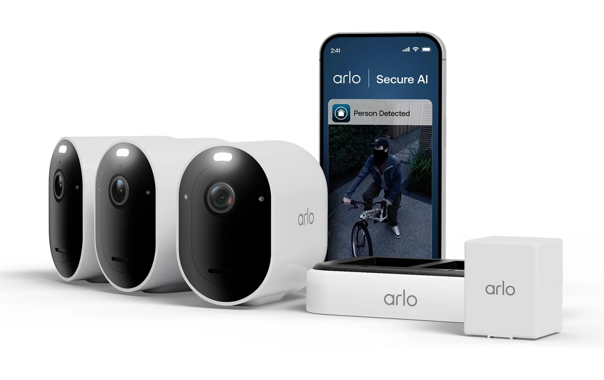Arlo VMC4370P IP Kamera 3er Set Arlo Pro 6 2K With dual charge & Battery