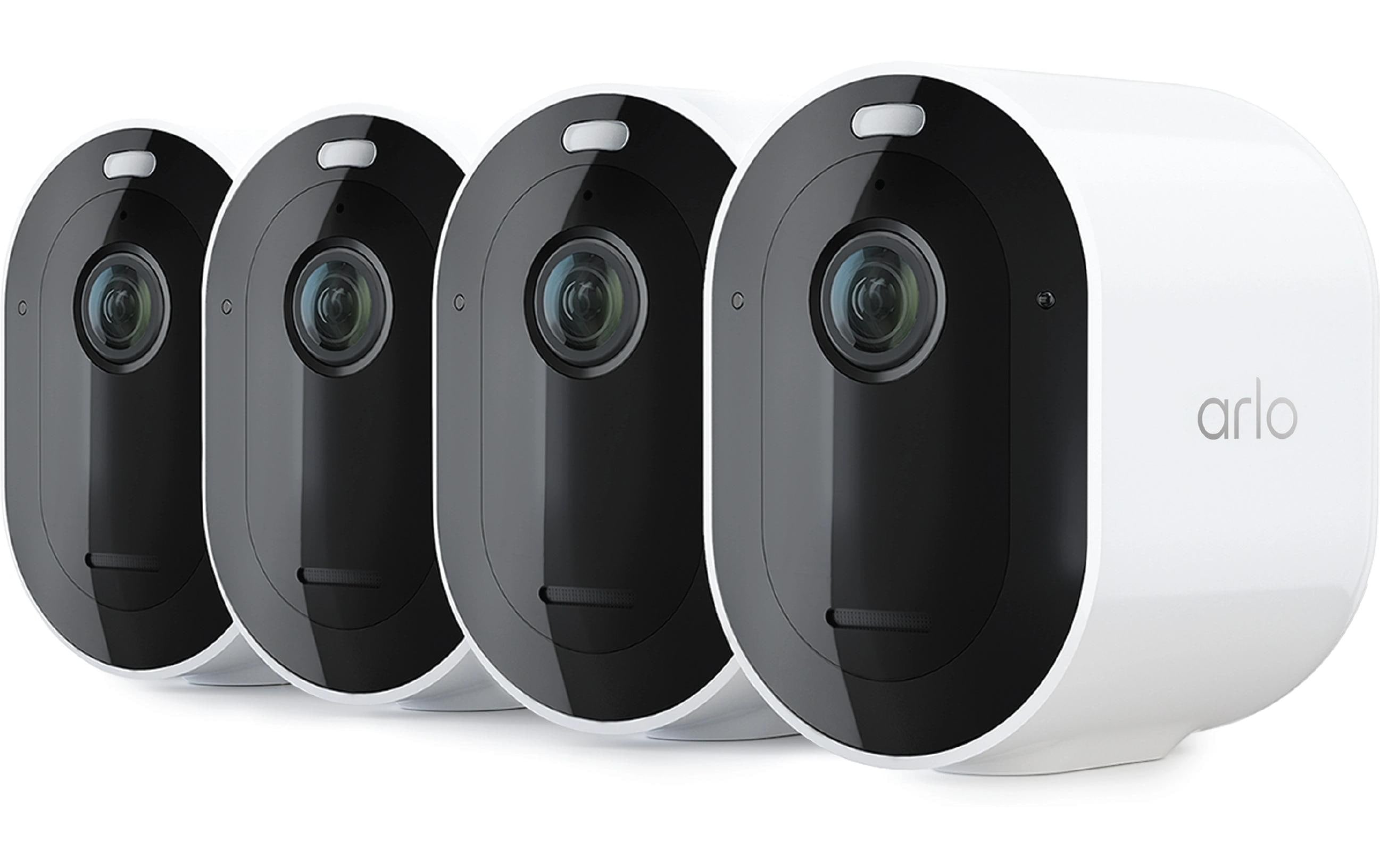 Arlo VMC4470P IP Kamera 4er Set Arlo Pro 6 2K Securety Kamera weiss