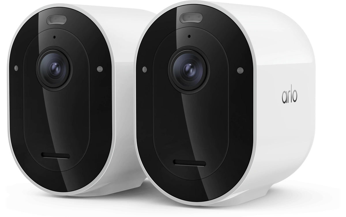 Arlo VMC4270P IP Kamera 2er Set Arlo Pro 6 2K Securety Kamera weiss