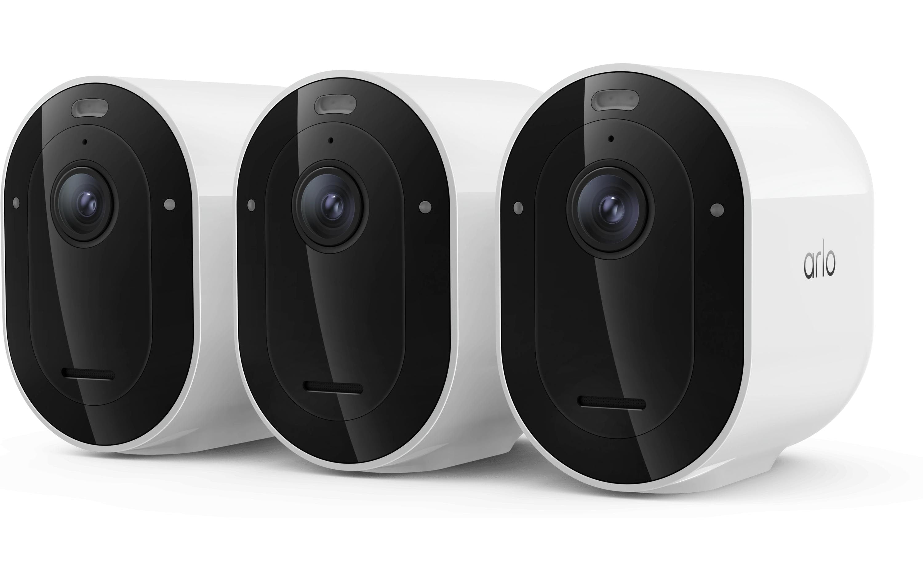 Arlo VMC4370P IP Kamera 3er Set Arlo Pro 6 2K Securety Kamera weiss