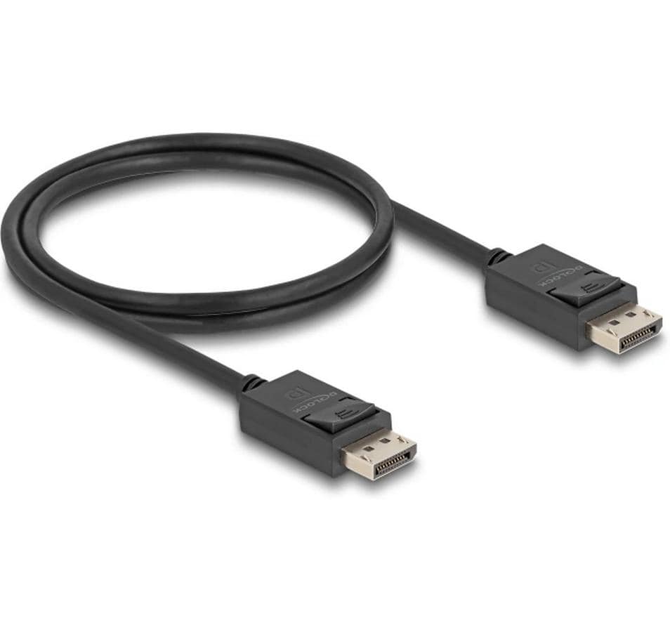 Delock DisplayPort Kabel 16K 60Hz, 1.0m 80 Gbps, DP2.1