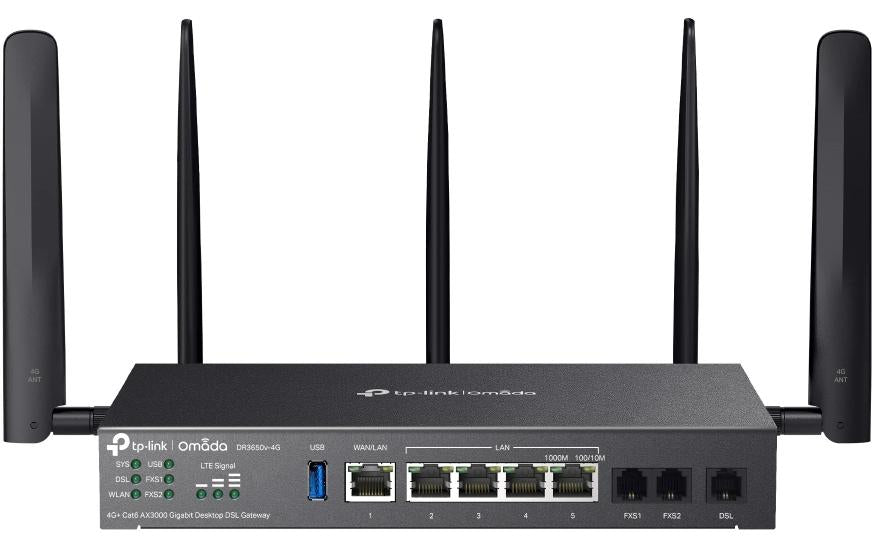 TP-Link DR3650v-4G Omada 4G+ Cat6 AX3000 Gigabit