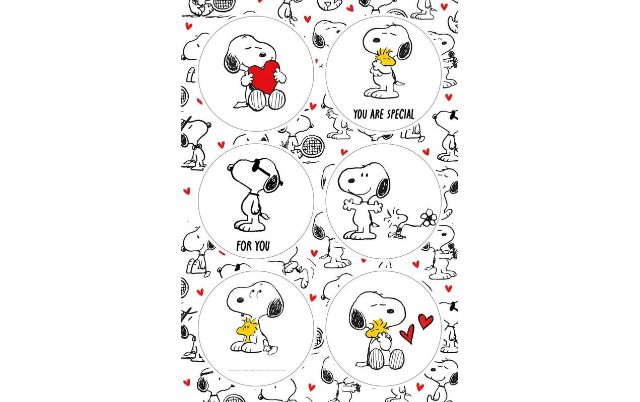 B+C Sticker Snoopy, 24 Stück