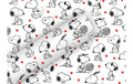 B+C Geschenkpapier Kraft 2mx70cm Snoopy weiss