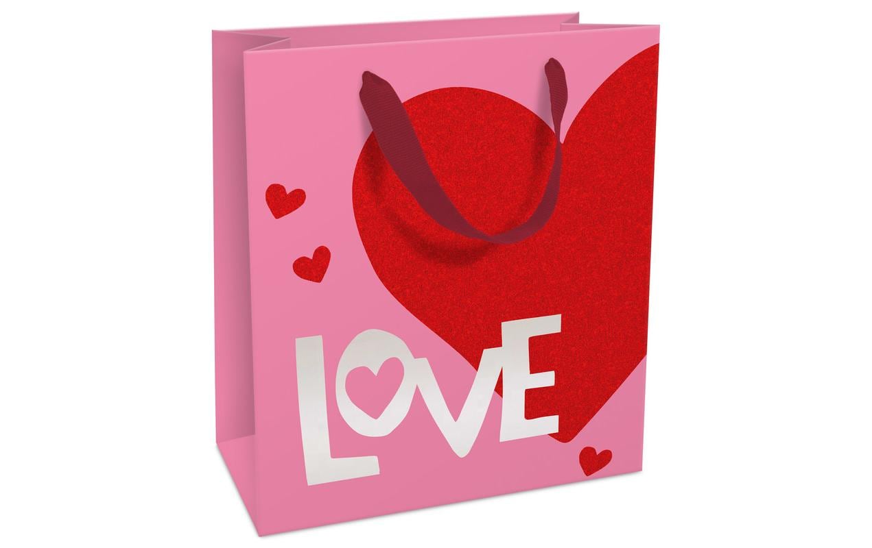 B+C Geschenktasche Love Grösse: 18 x 21x 8 cm