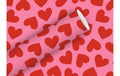 B+C Geschenkpapier 2mx70cm 70 gm2, Herzen pink