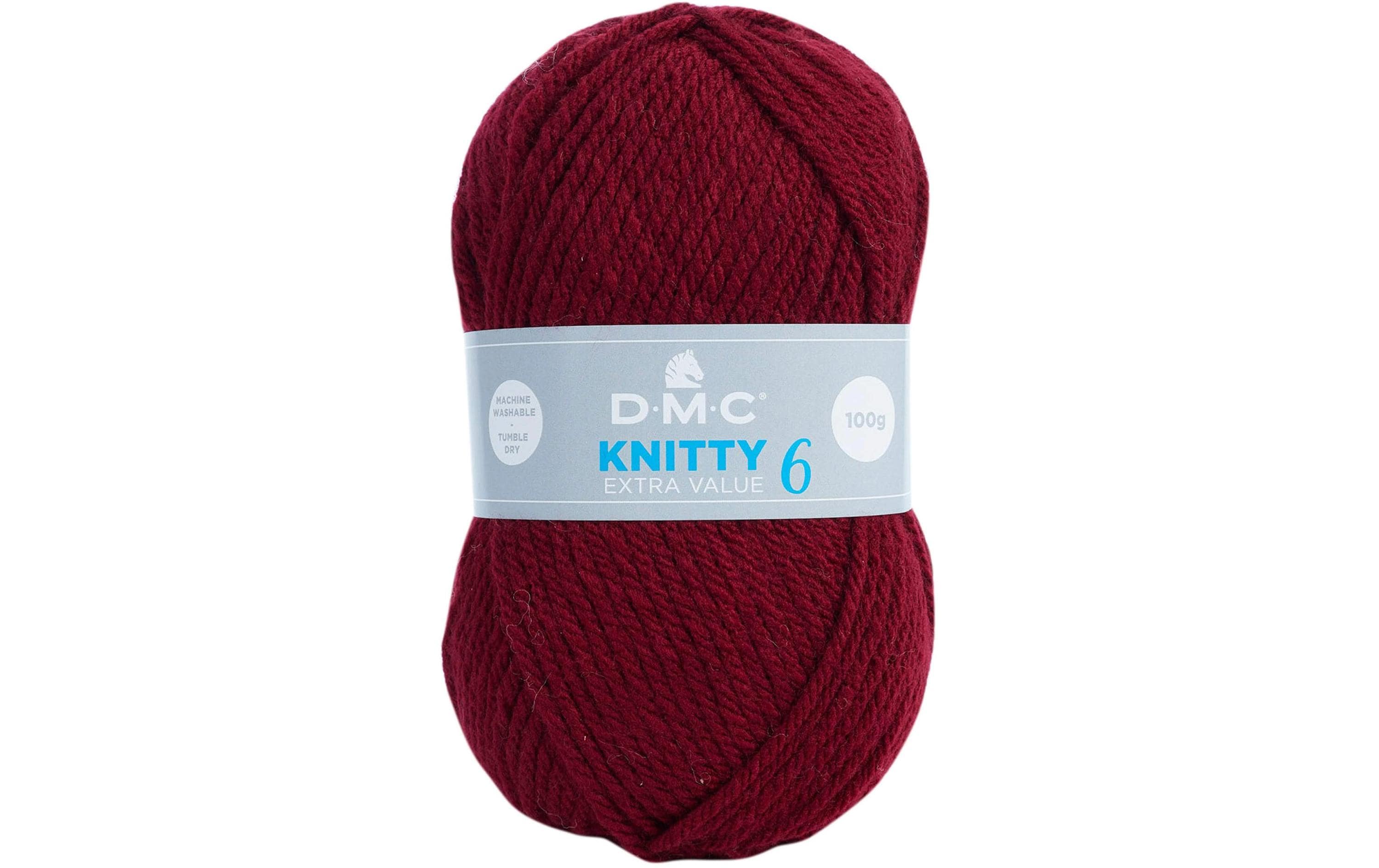 DMC Wolle Knitty 6 bordeaux 100 g, 137 m, 100 % PAN