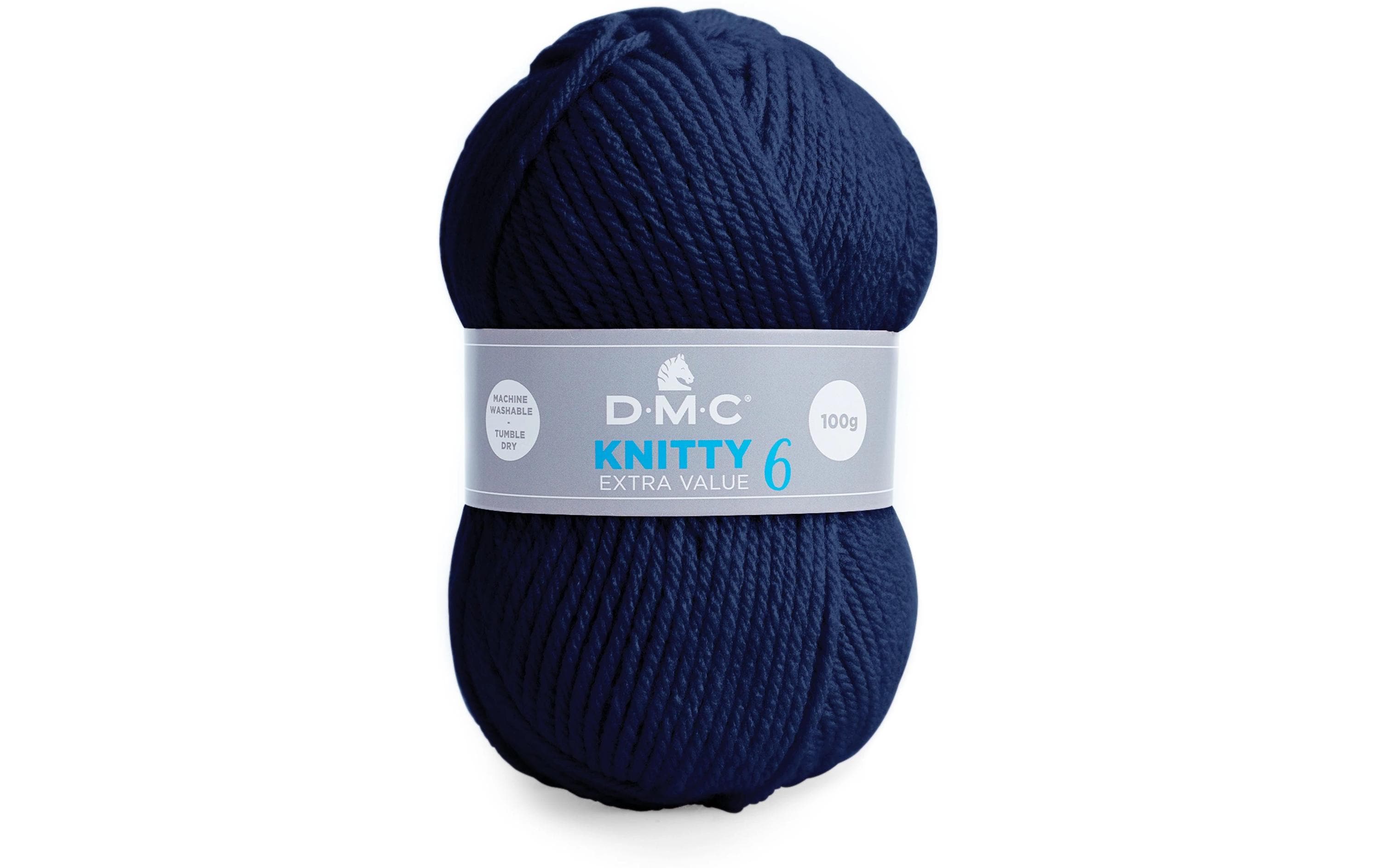 DMC Wolle Knitty 6 dunkelblau 100 g, 137 m, 100 % PAN