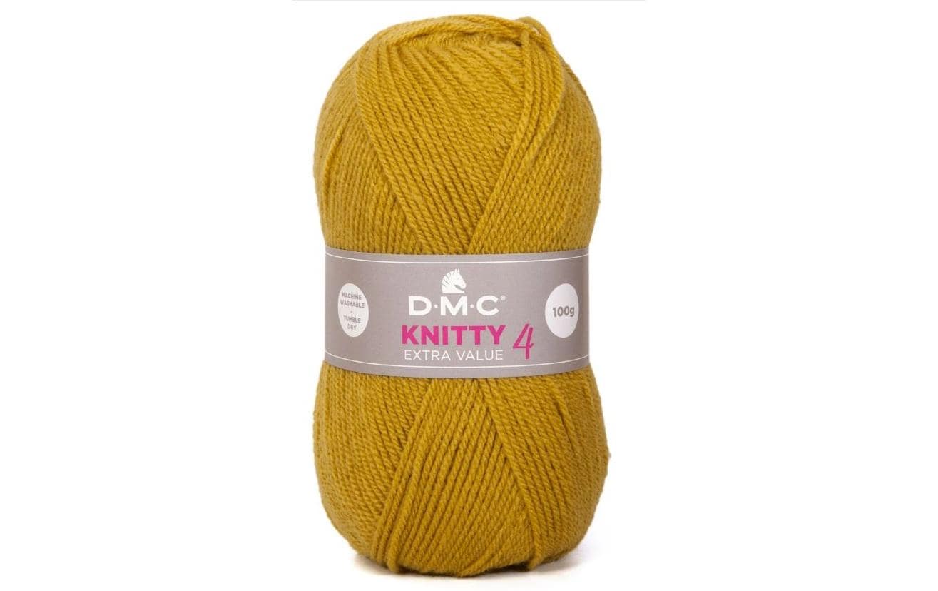 DMC Wolle Knitty 4 Mini, ocker 50 g, 140 m, 100 % PAN