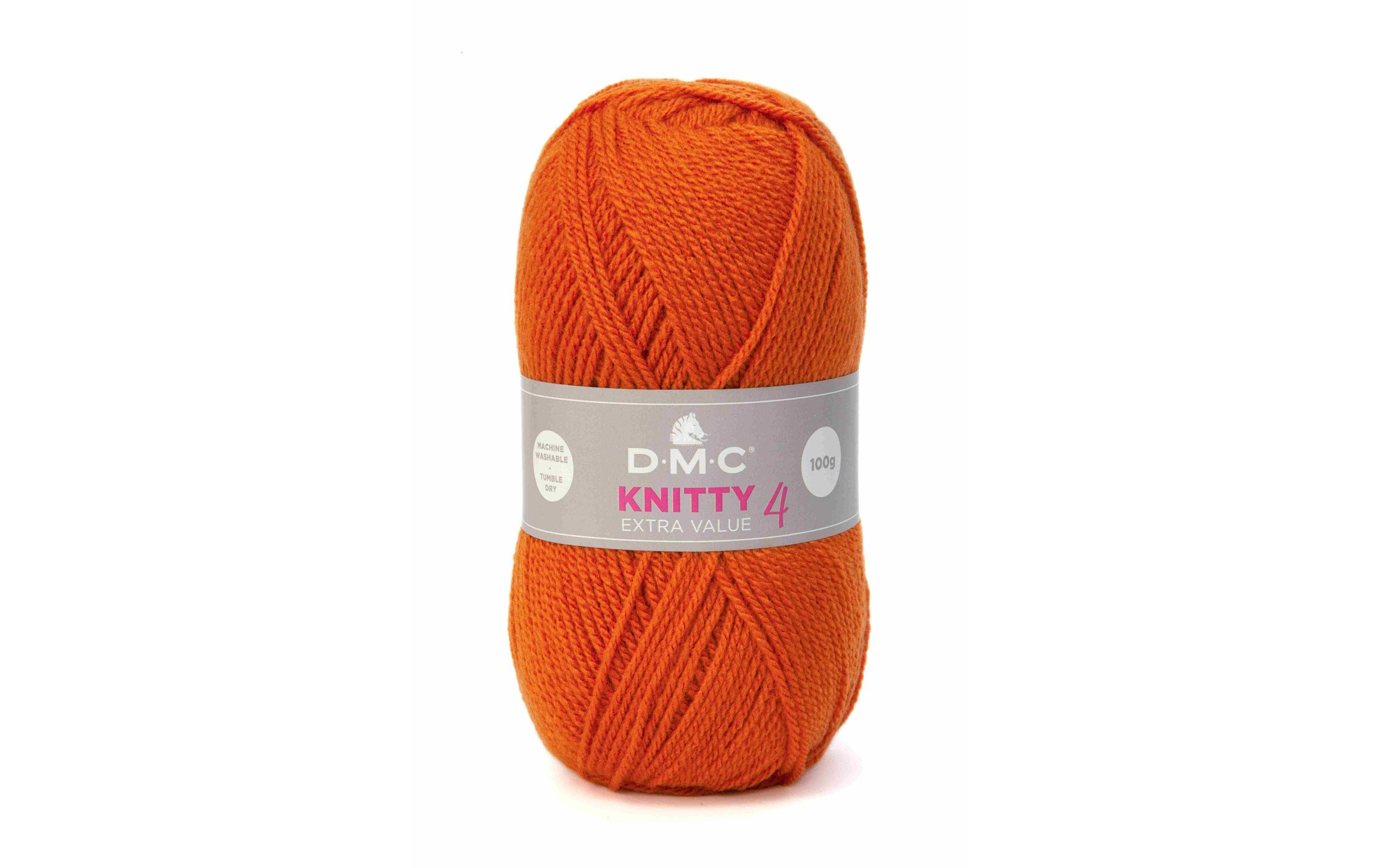 DMC Wolle Knitty 4 Mini, orange 50 g, 140 m, 100 % PAN