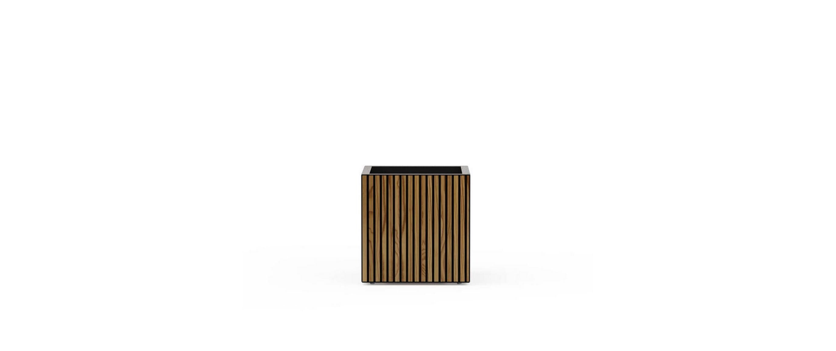 Deko Würfel Pflanzkübel 50x50x50cm Schwarz