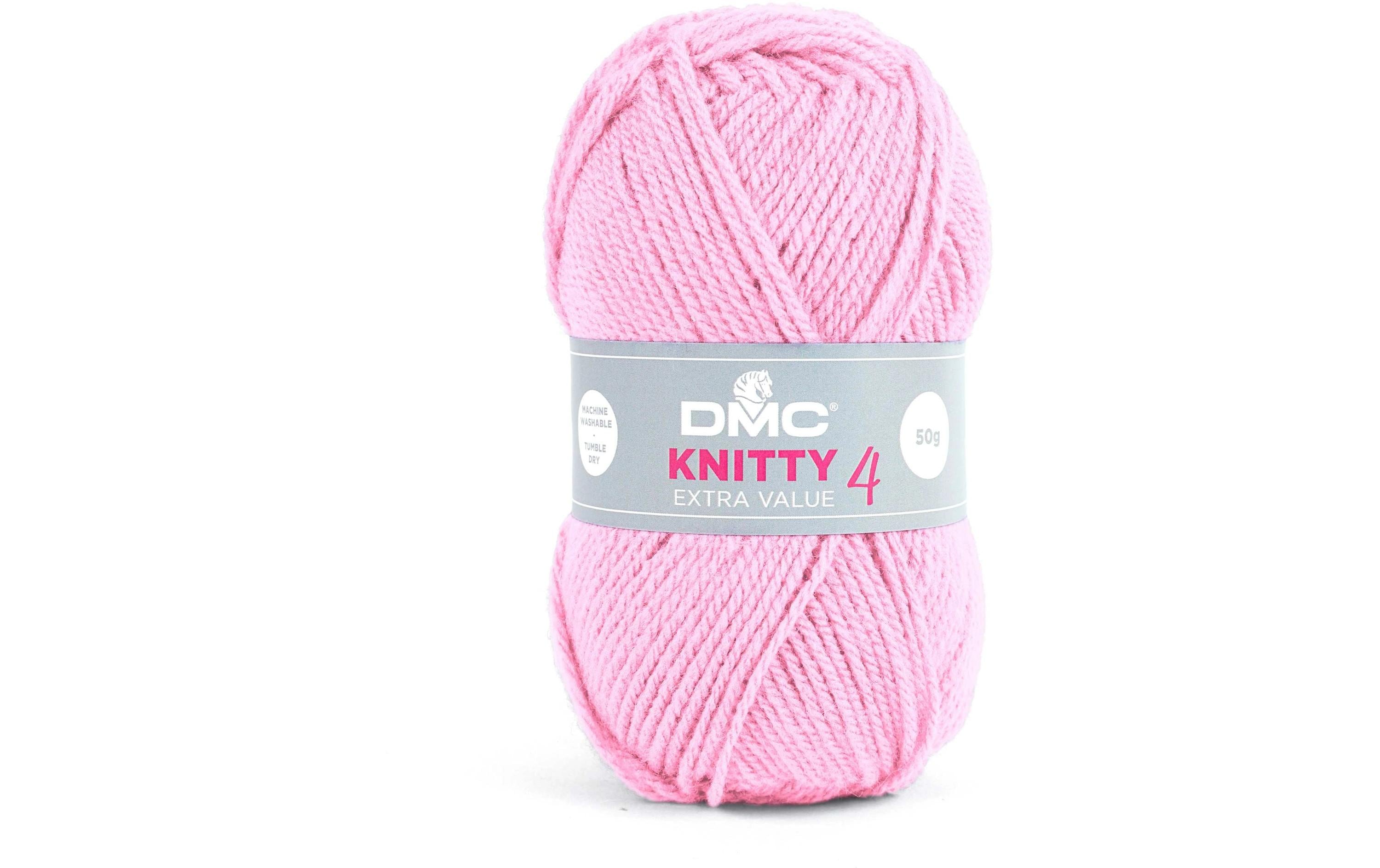 DMC Wolle Knitty 4 Mini, rosa 50 g, 140 m, 100 % PAN