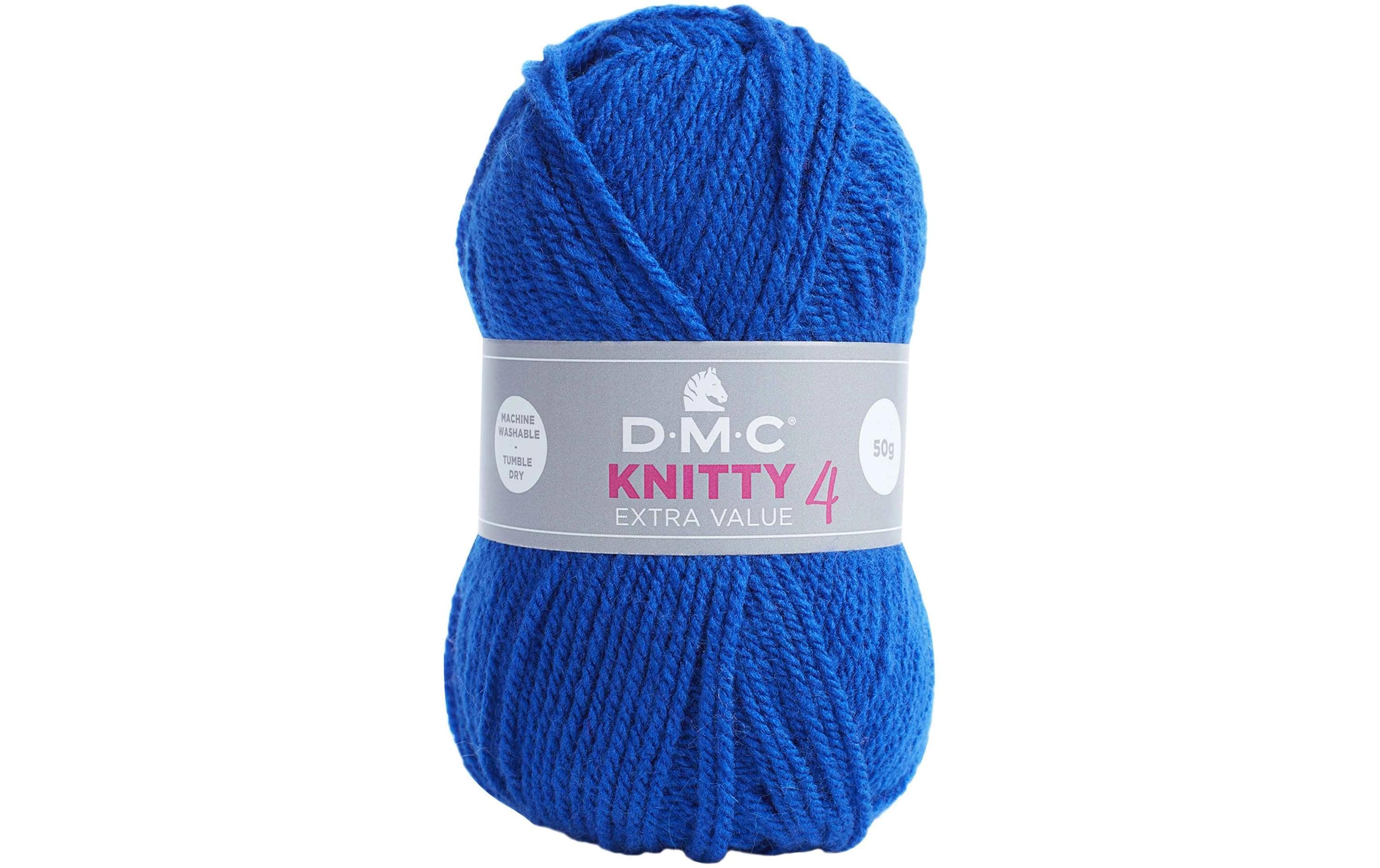 DMC Wolle Knitty 4 Mini, königblau 50 g, 140 m, 100 % PAN