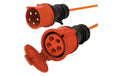 Industrie-Verlängerungskabel EPR-PUR 5x4mm2, CEE32/5 - CEE32/5, orange, 20m