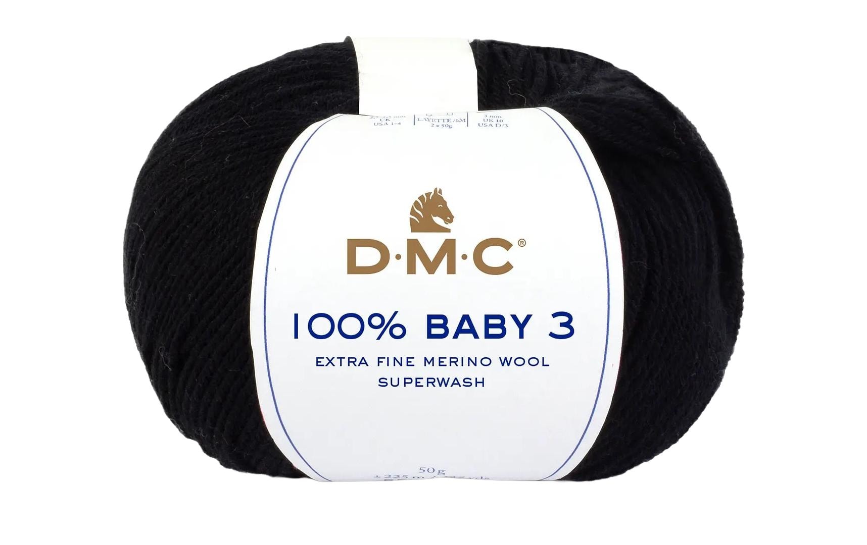 DMC Wolle 100% Baby 3 50 g, 225 m, 100 % Merino