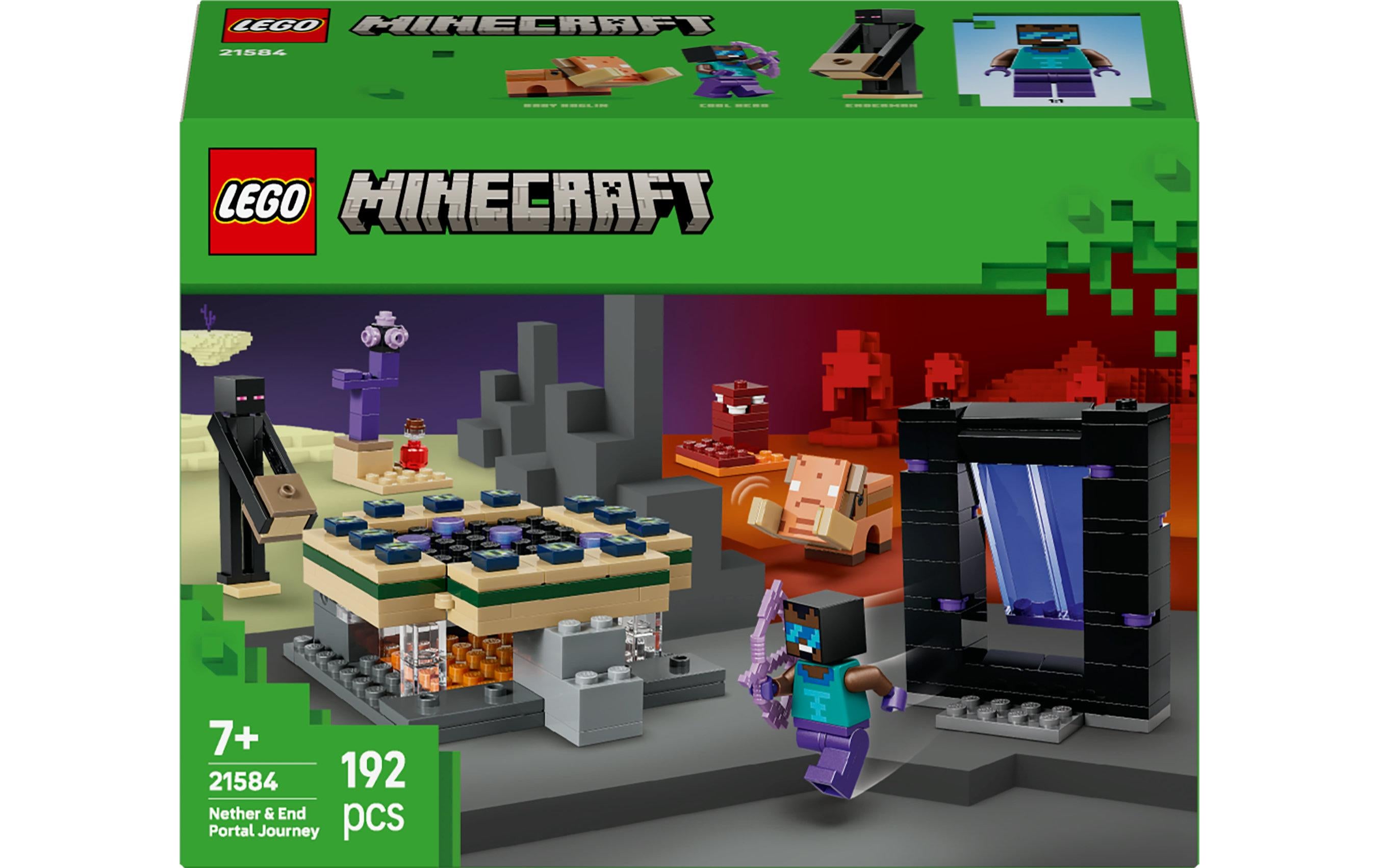 Reise durch Nether und Endportal LEGO Minecraft