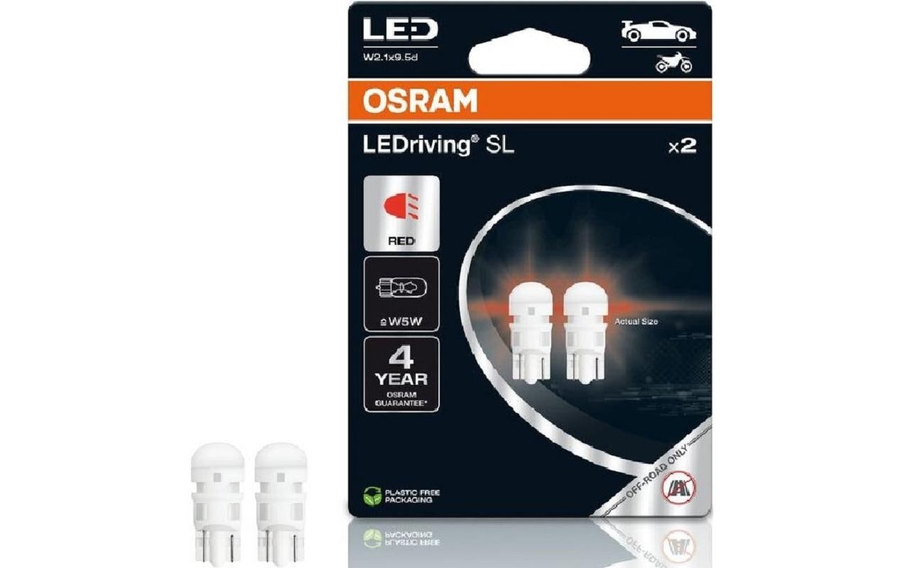 LEDriving SL W5W RED 12V W5W Doppelblister