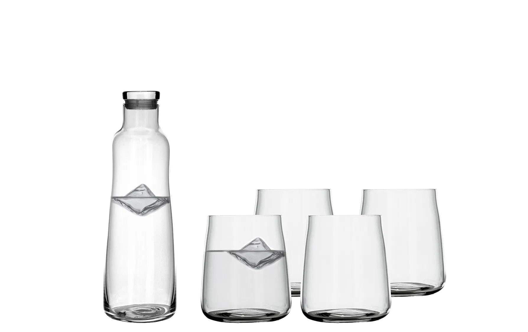 Lyngby Karaffenset Zero, 5 tlg Clear Farbe Transparent, Karaffe&Trinkgläser