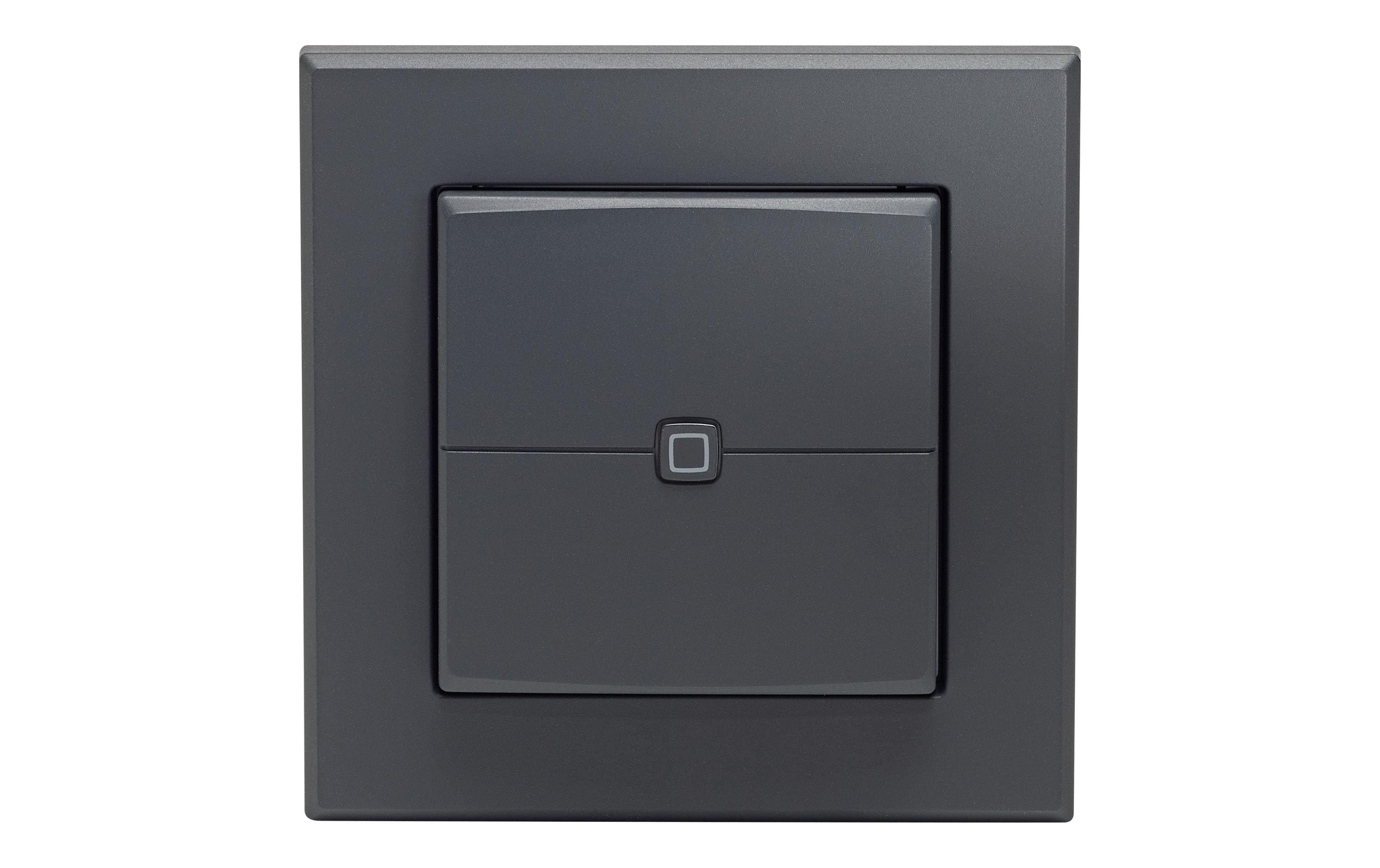 Homematic IP Wandtaster 2-fach, anthrazit 1 Wippe
