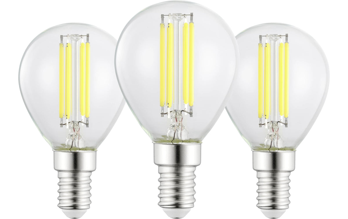 Eglo Leuchtmittel E14 Bulb 3er Pack 2.2W, Warmweiss, 2700K, nicht dimmbar