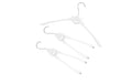Scosh Kleiderbügel 3 Stück Weiss Scosh Hanger Set - Innovativer Kleiderbügel