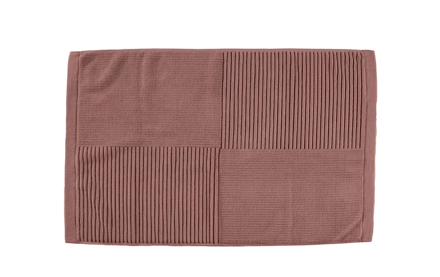 Zone Badeteppich Classic 80x50 cm,PeachRed 100% Cotton/1200 g, waschbar 60 Grad