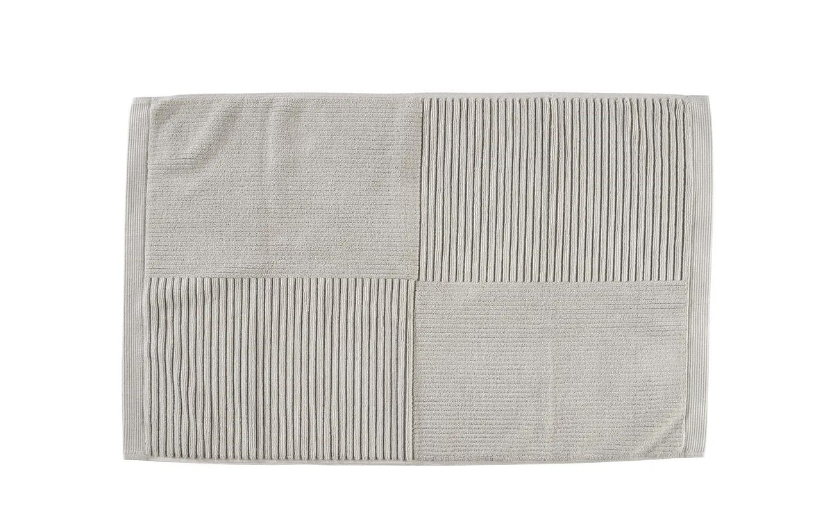 Zone Badeteppich Classic 80x50 cm,SoftGrey 100% Cotton/1200 g, waschbar 60 Grad