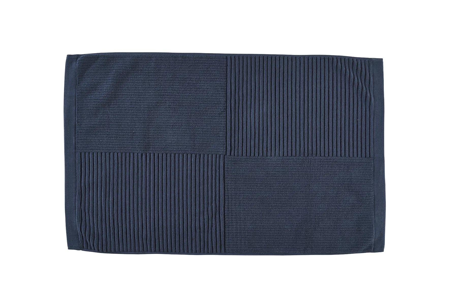 Zone Badeteppich Classic 80x50 cm,DarkBlue 100% Cotton/1200 g, waschbar 60 Grad