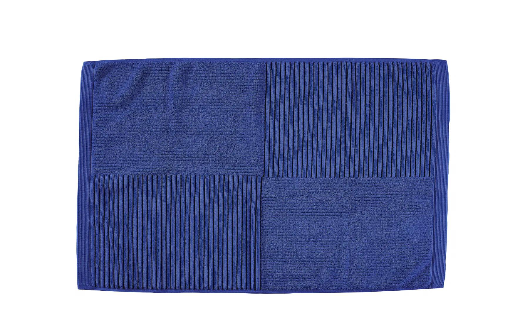 Zone BadeteppichClassic 80x50cm,IndigoBlue 100% Cotton/1200 g, waschbar 60 Grad