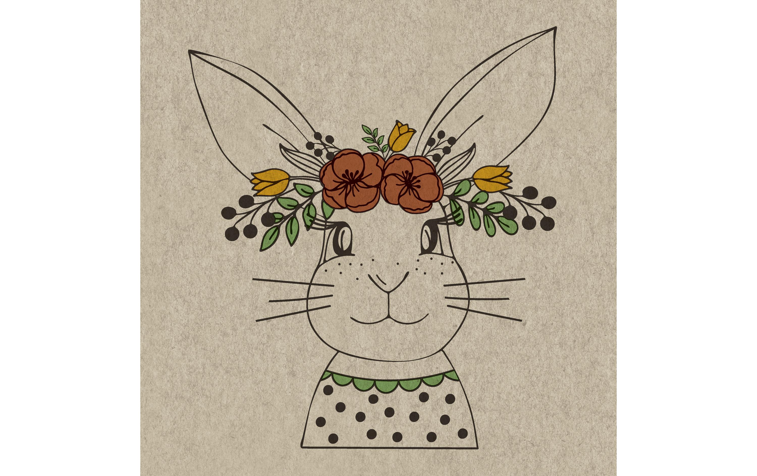Paper+Design Servietten Bunny 33x33cm, 20 Stück. 3-lagig, FSC