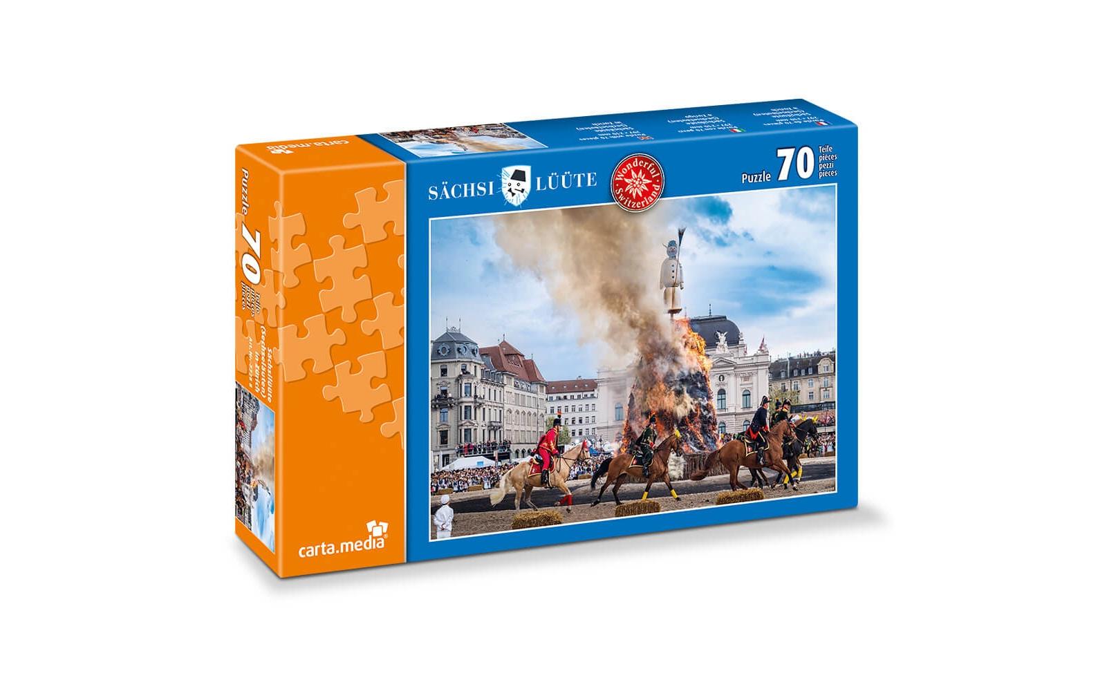 70 Teile Puzzle Sächsilüüte Zürich Puzzle mit 70 Teilen
