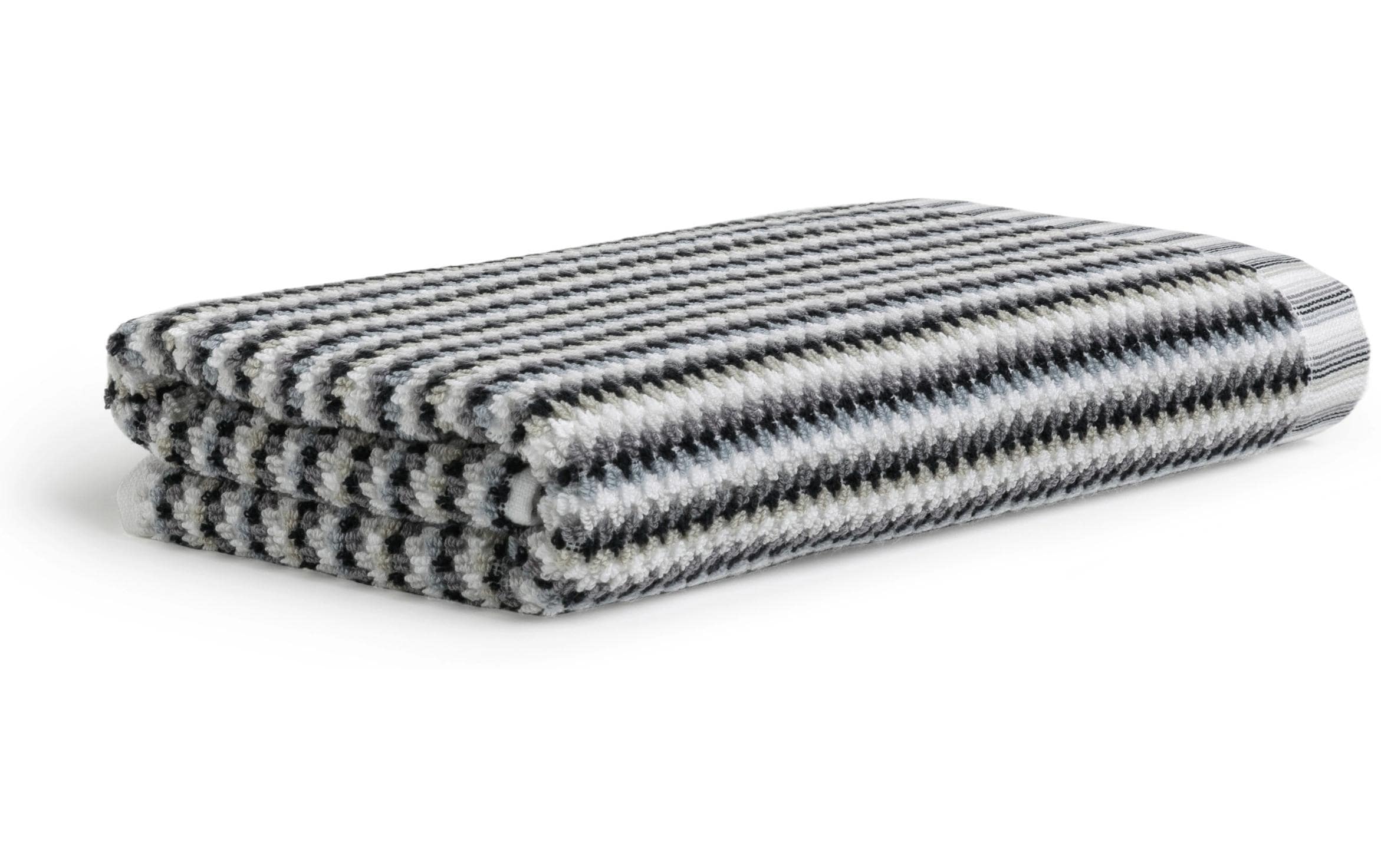 Möve Duschtuch Bliss Coloured 100% Baumwolle, 67x140cm, silver/black