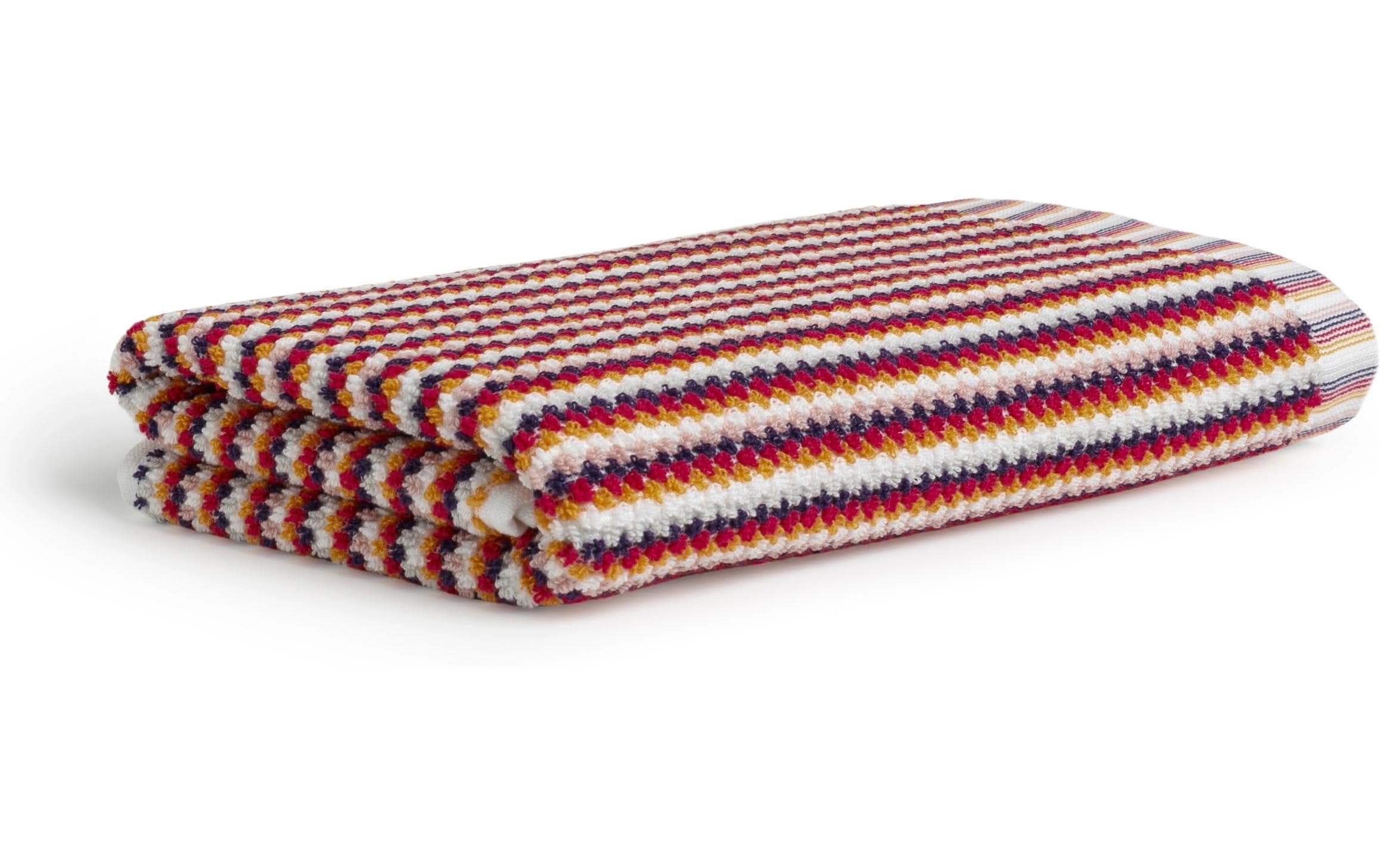 Möve Duschtuch Bliss Coloured 100% Baumwolle, 67x140cm, berry/orange
