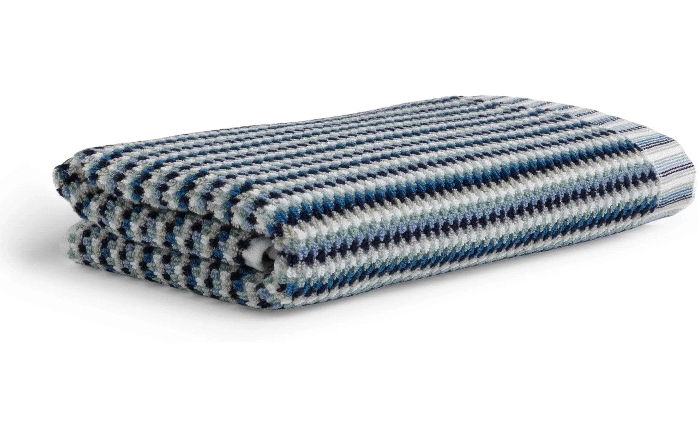 Möve Duschtuch Bliss Coloured 100% Baumwolle, 67x140cm, blue/green