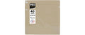 PRO nappe Servietten 38x38 cm, 40 Stück Beige, 2-lagig, Papier