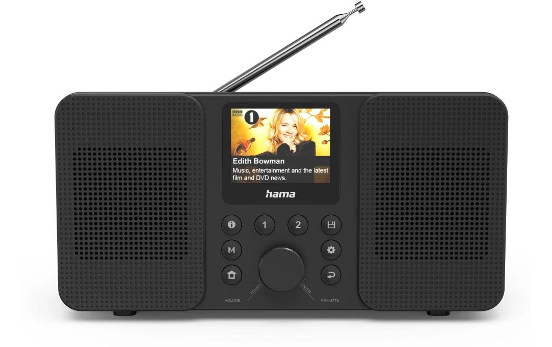 Hama Digitalradio DIR10, Schwarz DAB+, Internetradio, BT