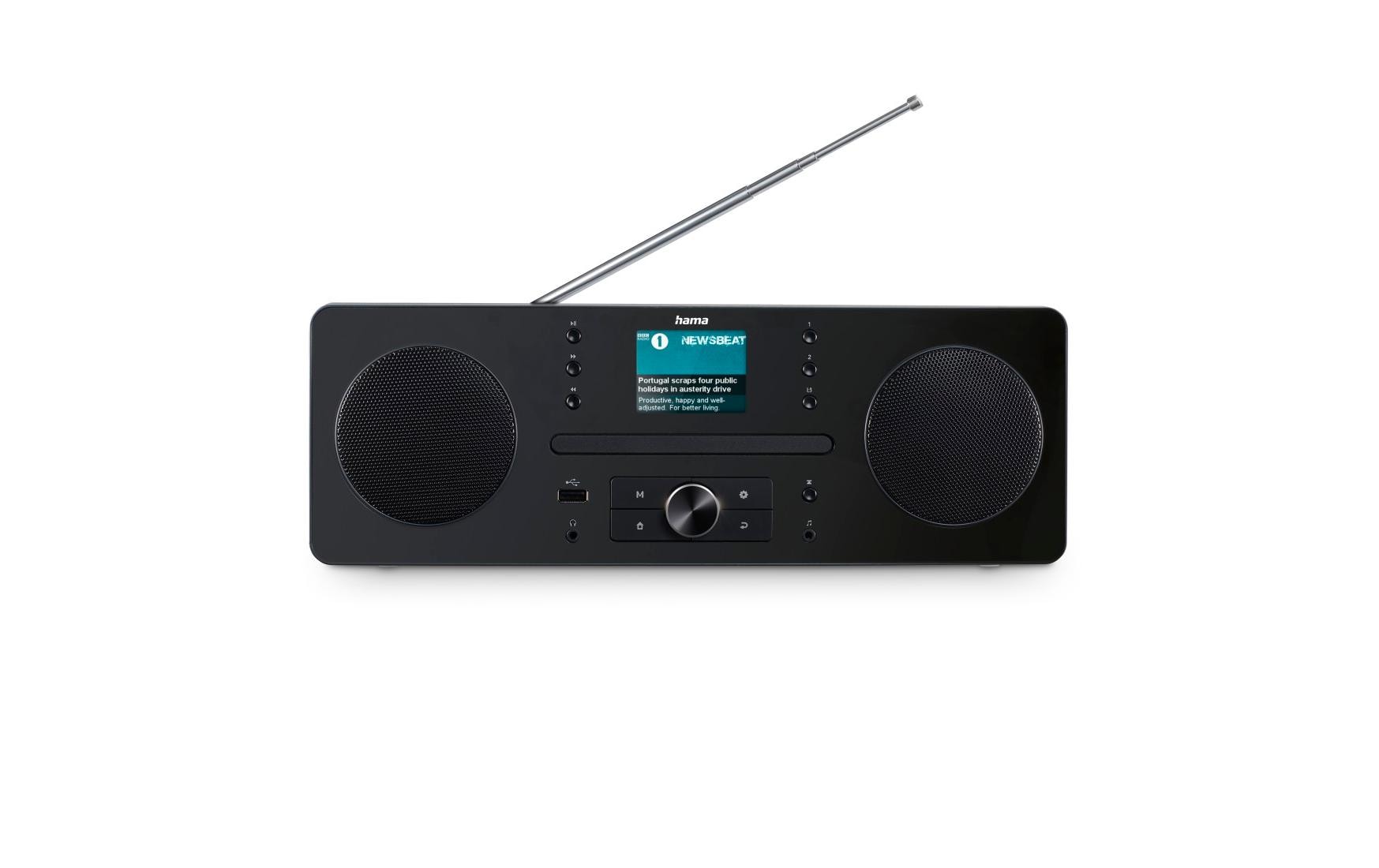 Hama Digitalradio DR1560CBT, Stereo, Schw. DAB/DAB+,CD, FM, BT, USB, Radiowecker