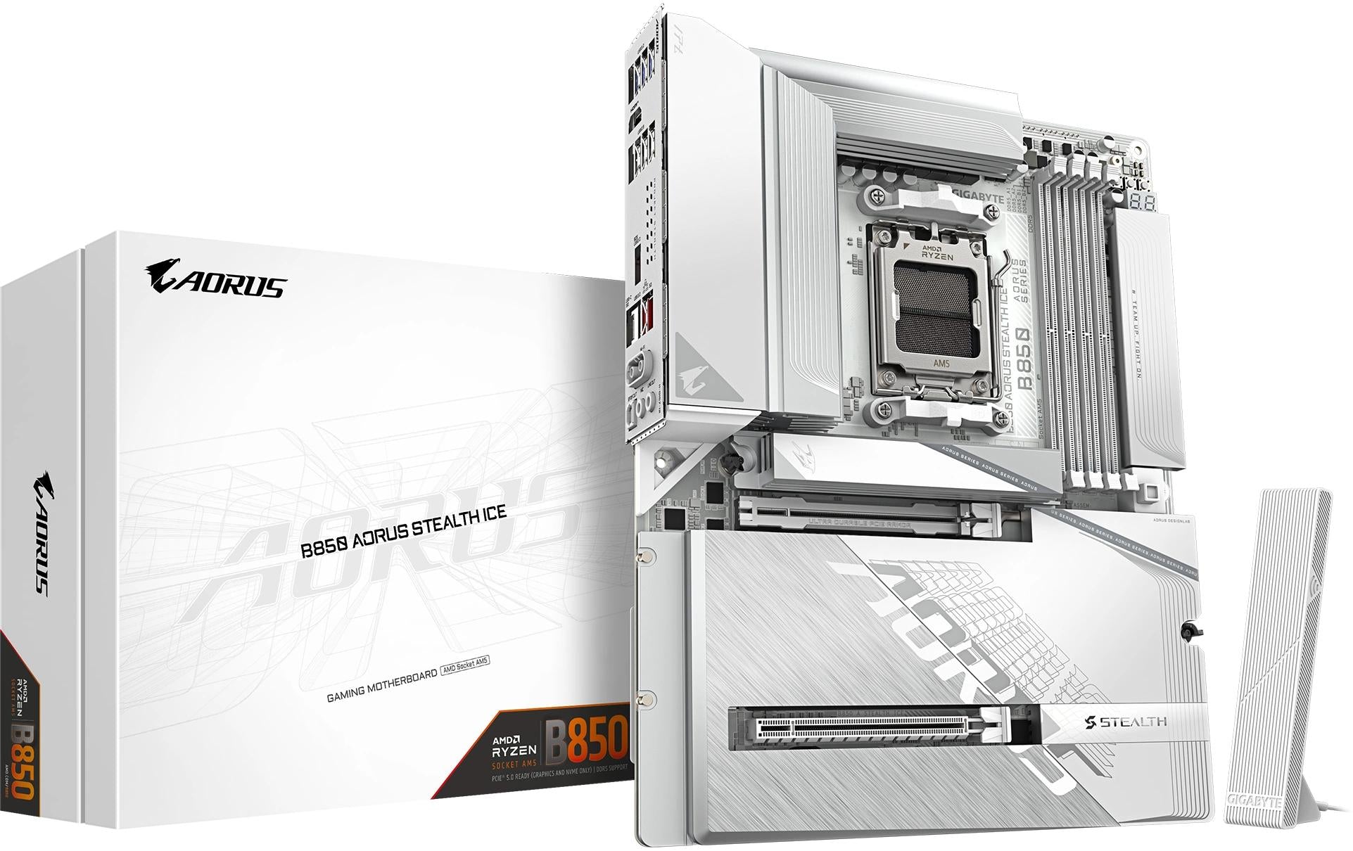 Gigabyte B850 AORUS STEALTH ICE, ATX AM5, AMD B850, 4x DDR5, WIFI 7
