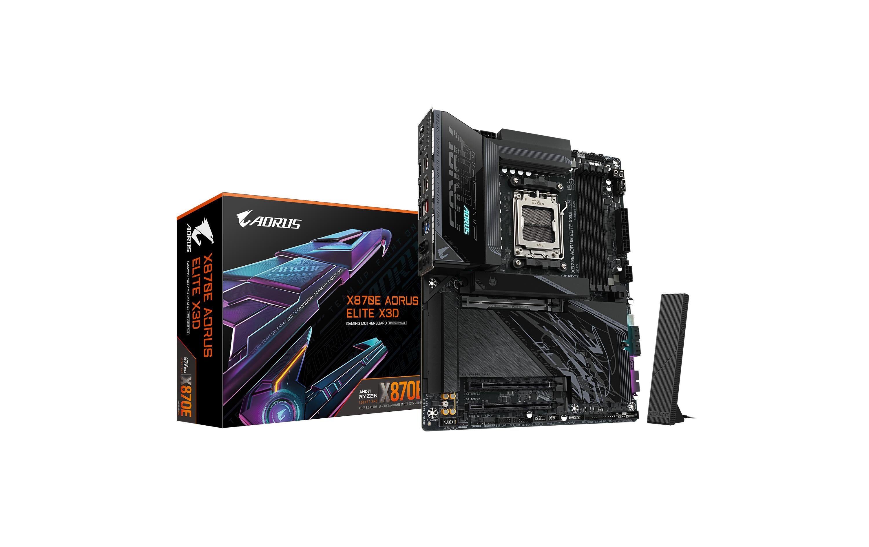 Gigabyte X870E AORUS ELITE X3D, ATX AM5, AMD X870E, 4x DDR5, WIFI 7