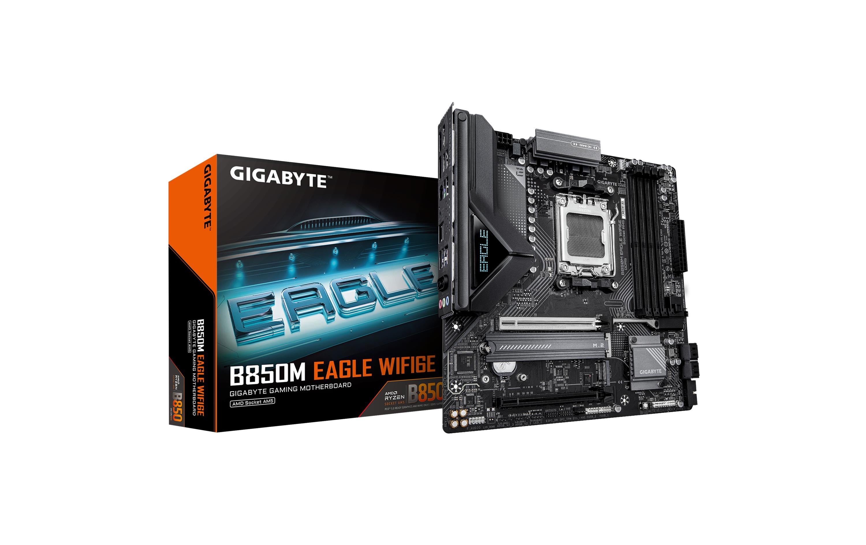 Gigabyte B850M EAGLE WIFI6E, uATX AM5, AMD B850, 4x DDR5, WIFI 6E