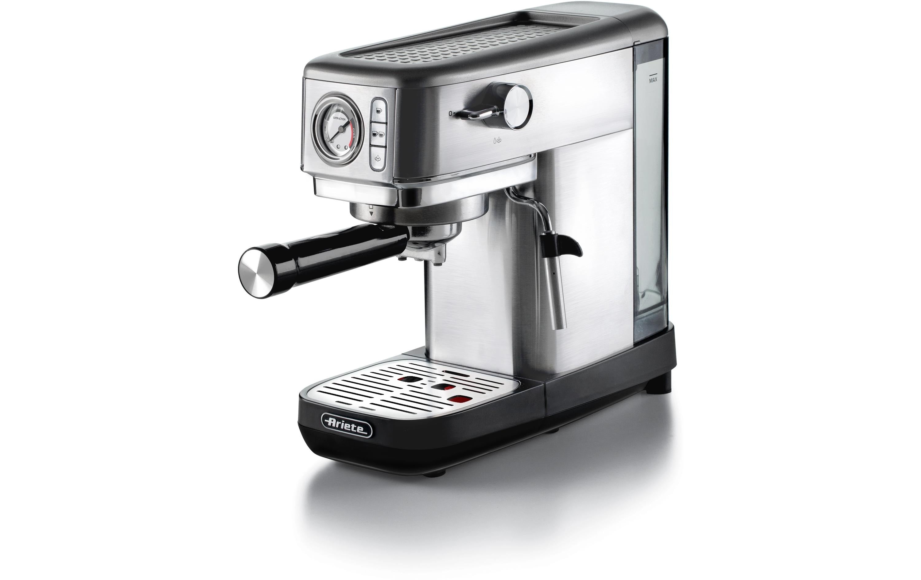 Ohmex Siebträger ARI-1381-Silber 15Bar, 3 Filter, 1300W