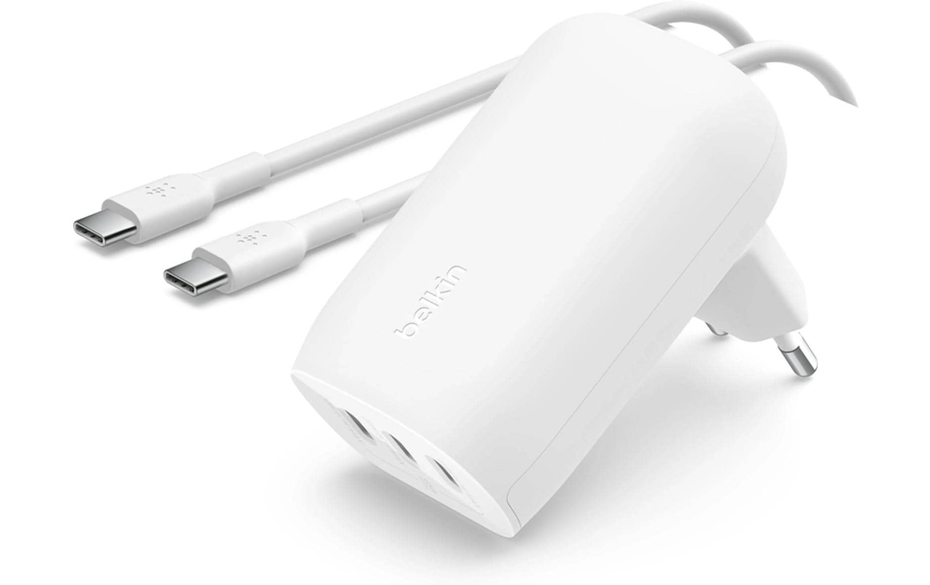 Belkin BoostCharge 67 W Ladegerät triple inkl.USB-C-USB-C-Kabel, weiss